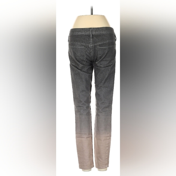 FREE PEOPLE Western Preppy Designer Gray Tan Brown Denim Jeans (#1,158) - Picture 7 of 8